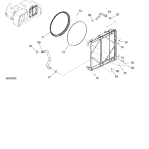 ZX350H-3 RADIATOR SUPPORT