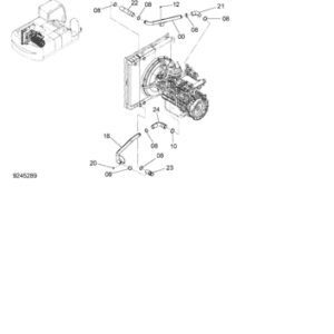 ZX350H-3 INTER COOLER PIPING