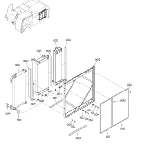 ZX350H-3 RADIATOR