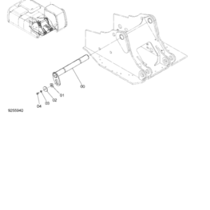 ZX350H-3 BOOM FOOT PIN
