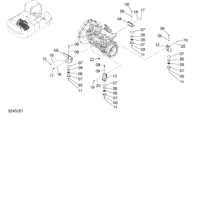 ZX350H-3 ENGINE SUPPORT